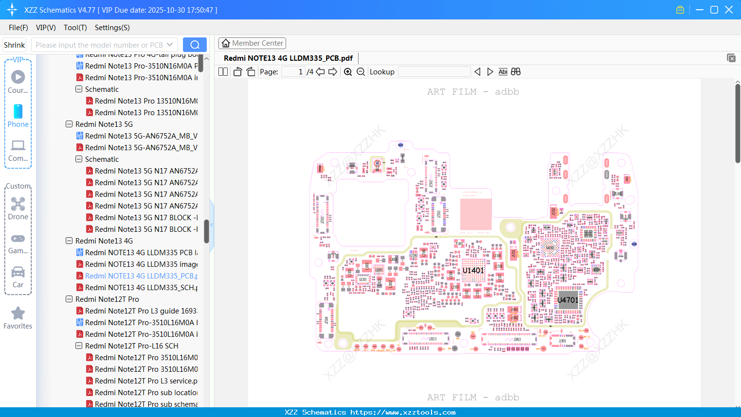 Xiaomi Redmi NOTE13 4G LLDM335_PCB